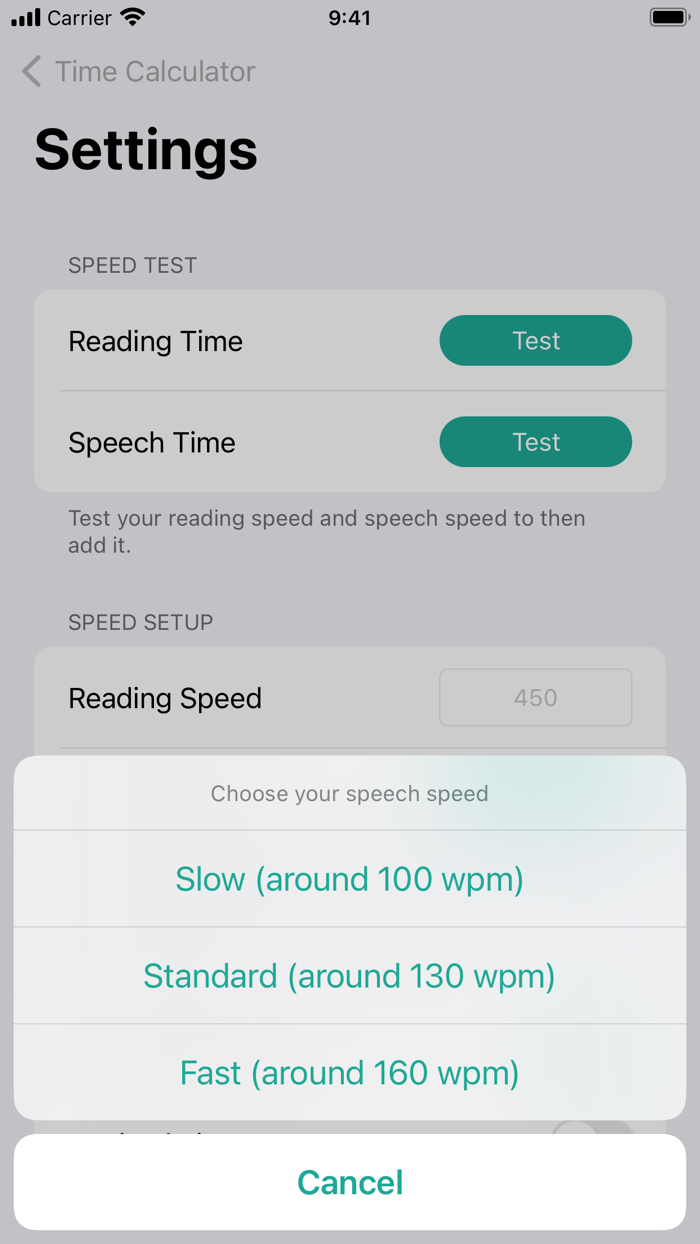 Speech Timer – Time Calculator