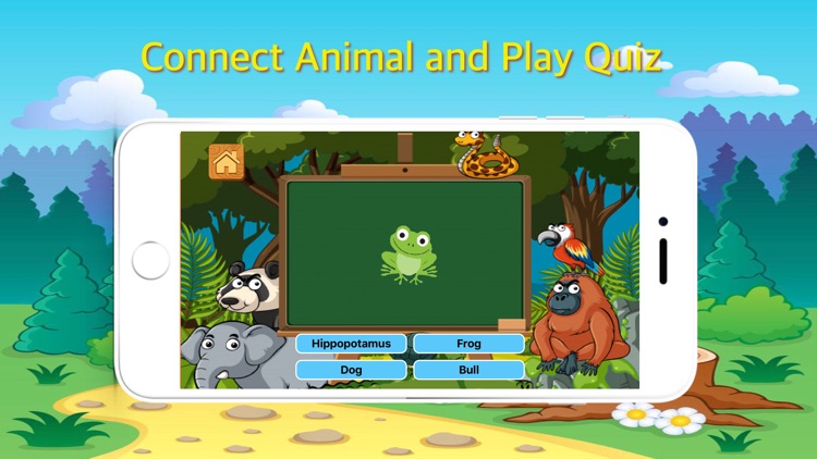 Connect Animal and Play Quiz