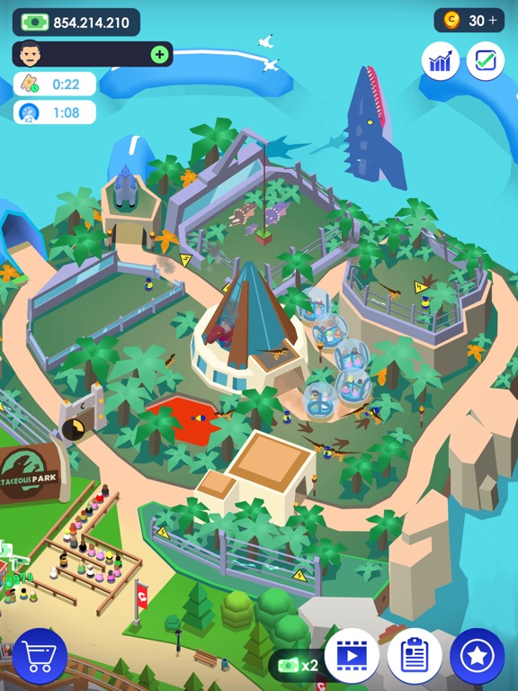 Idle Theme Park - Tycoon Game iPad app afbeelding 6