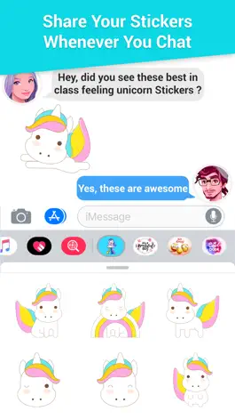 Game screenshot Feelings Unicorn Stickers hack