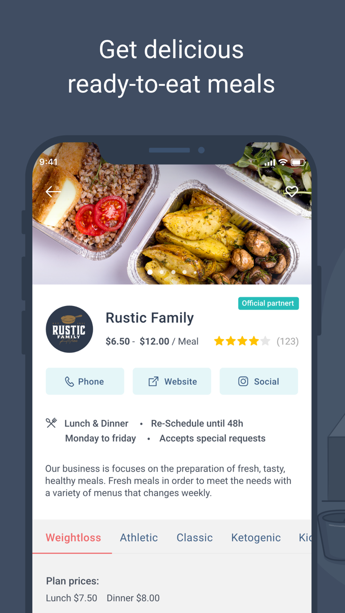 Trustmeals Meal plan services