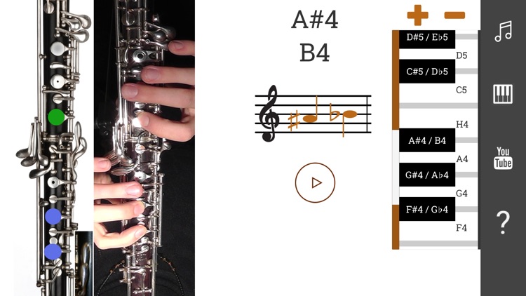 2D Oboe Fingering Chart