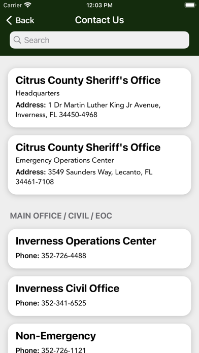 Citrus County Sheriff's Office screenshot 2