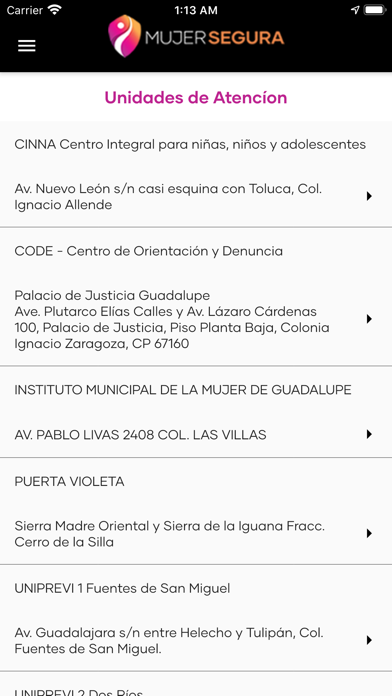 Mujer Segura Guadalupe screenshot 3