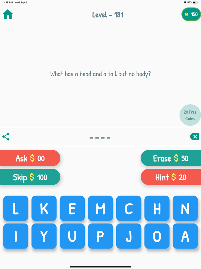 Riddles Quiz Brain Teaser Game