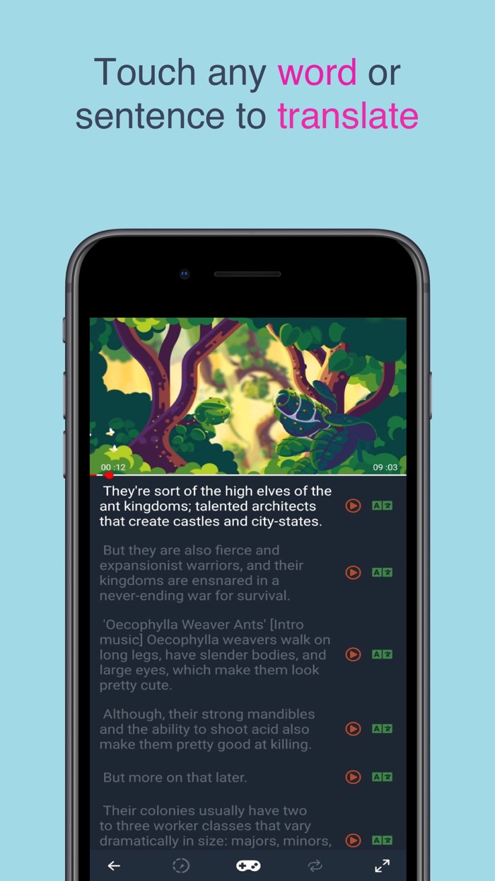 ezTube - learn languages