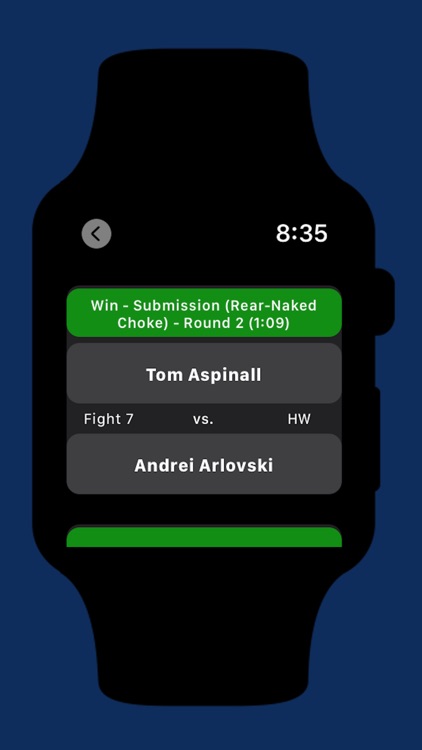 MMA Results/Events for Watch