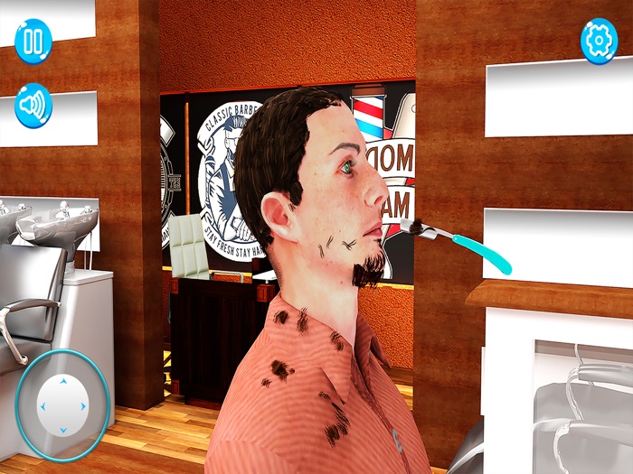 理发店3D剪发沙龙