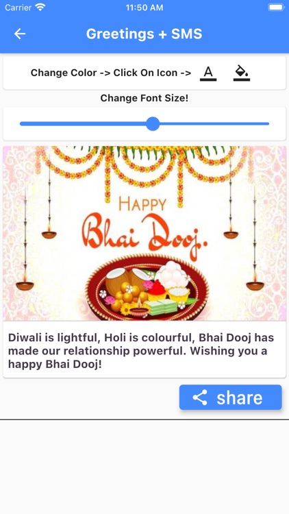 Bhai Dooj Wishes Card Maker screenshot-4