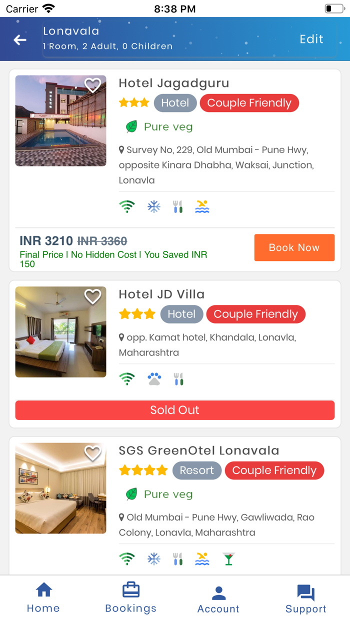 BookMyStay - Hotel Booking