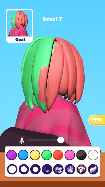 Dye Hair 3D screenshot-3