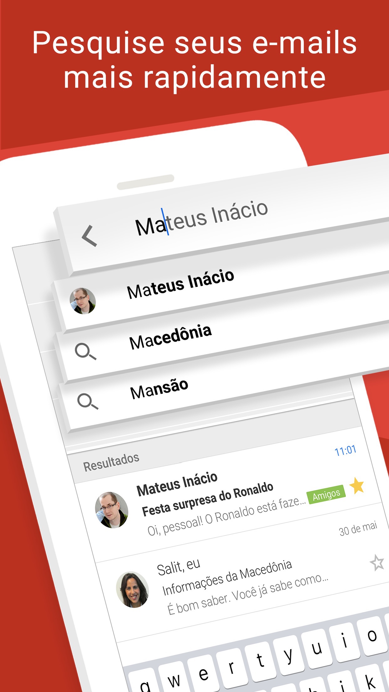 Screenshot do app Gmail: Email do Google