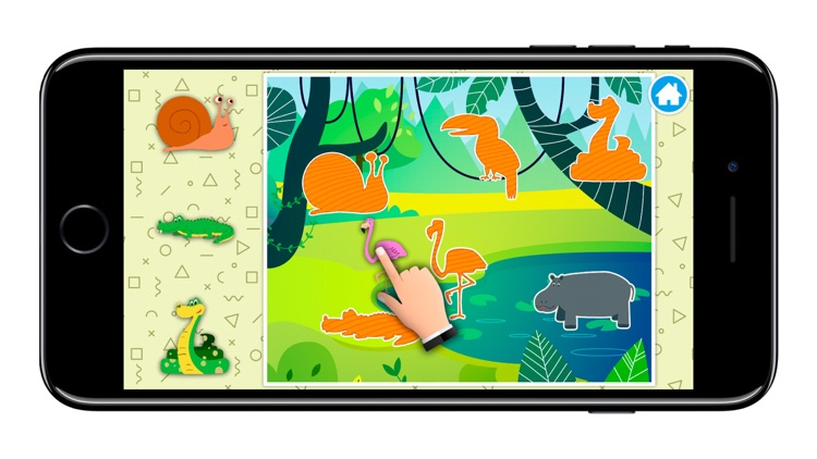 KidsDi: Funny animals puzzle screenshot-3
