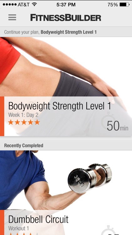 FitnessBuilder screenshot-0