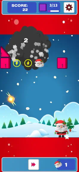 Game screenshot Brick Breaker Santa apk