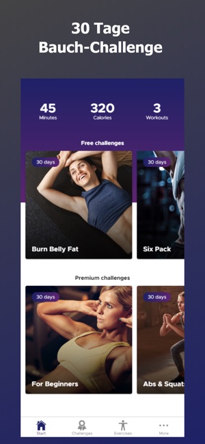 30 e Bauch Challenge Im App Store