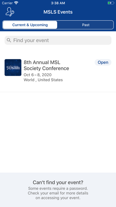 How to cancel & delete MSL Society Events from iphone & ipad 2