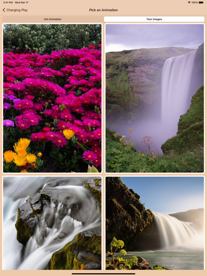 Charging play animation sound