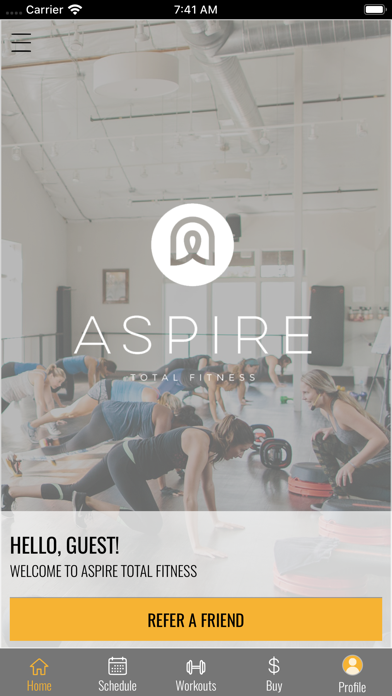 ASPIRE TOTAL FITNESS. screenshot 2