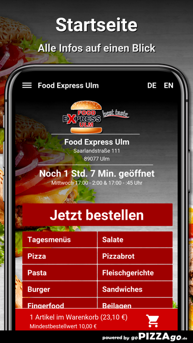 Food Express Ulm Ulm screenshot 2