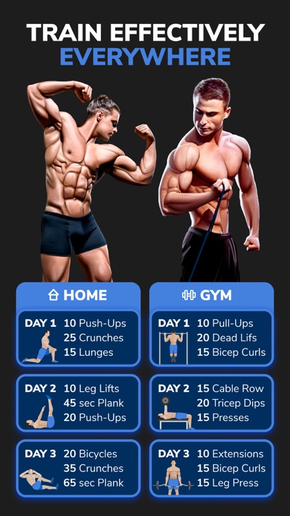 Workouts For Men: Gym & Home