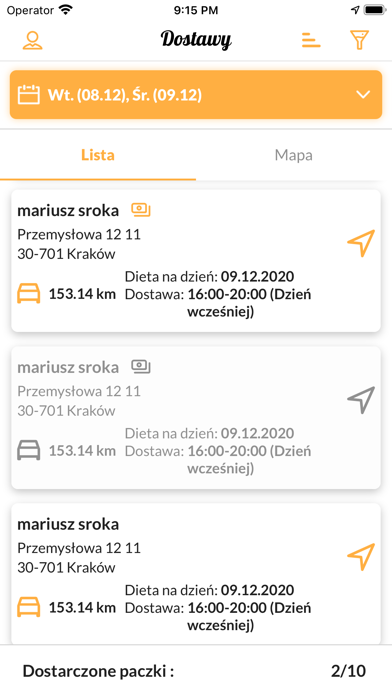 Mobilny Catering dla Kierowcy screenshot 2