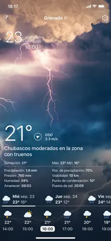 Screenshot 2 Tiempo En Vivo - Pronóstico iphone