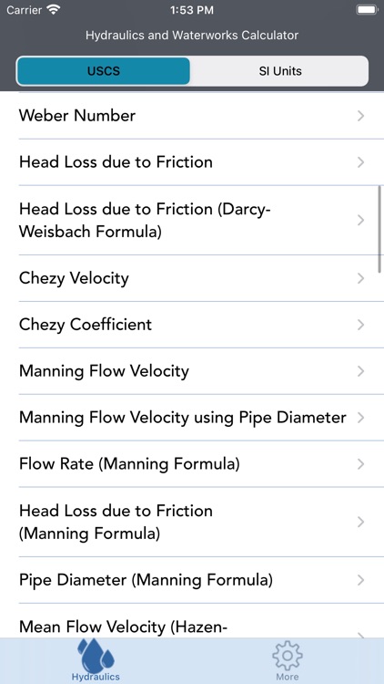Hydraulics and Waterworks Calc screenshot-3