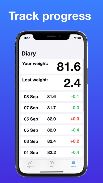 Weight tracker - health diary screenshot-3