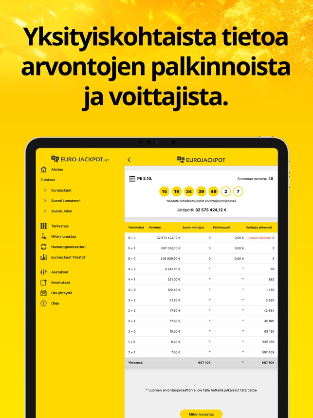 Eurojackpot App Storessa