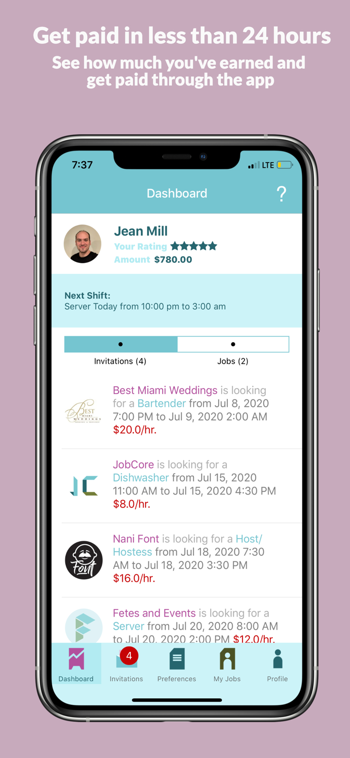 Jobcore Hospitality Gigs