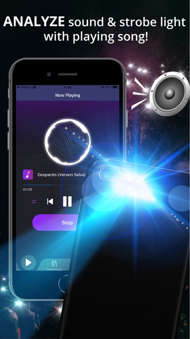 MP3 Flash - Music Strobe Light screenshot 1
