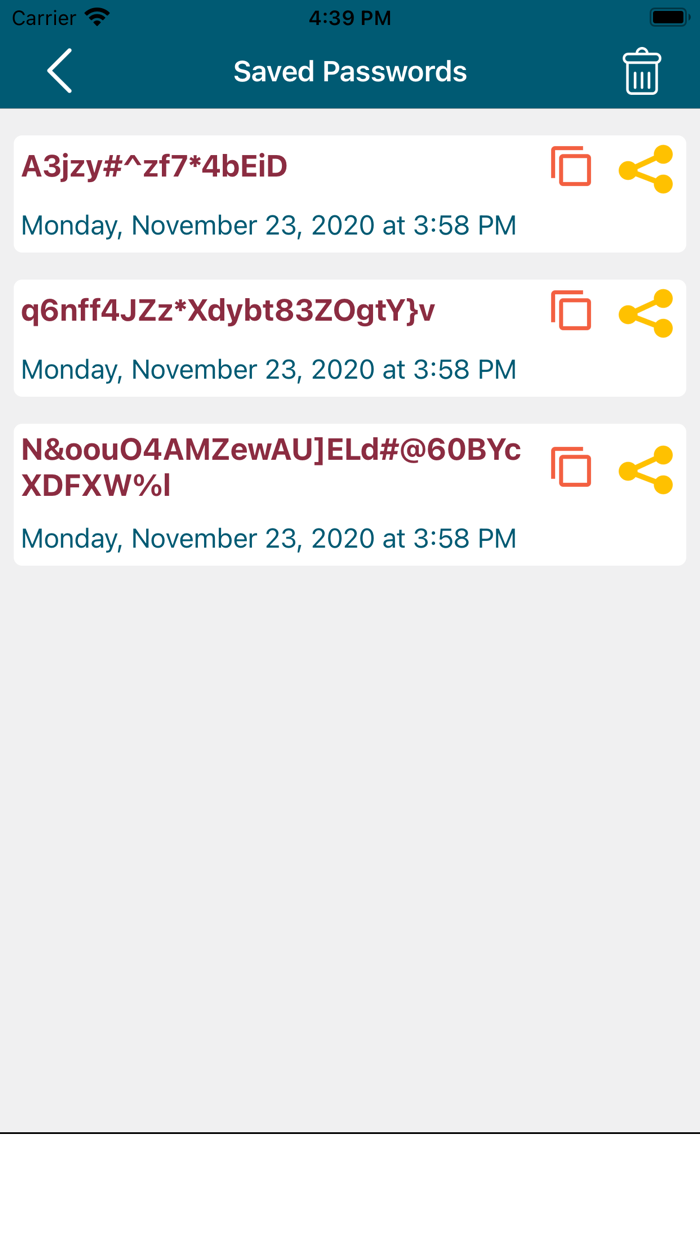 Strong Password Generator App