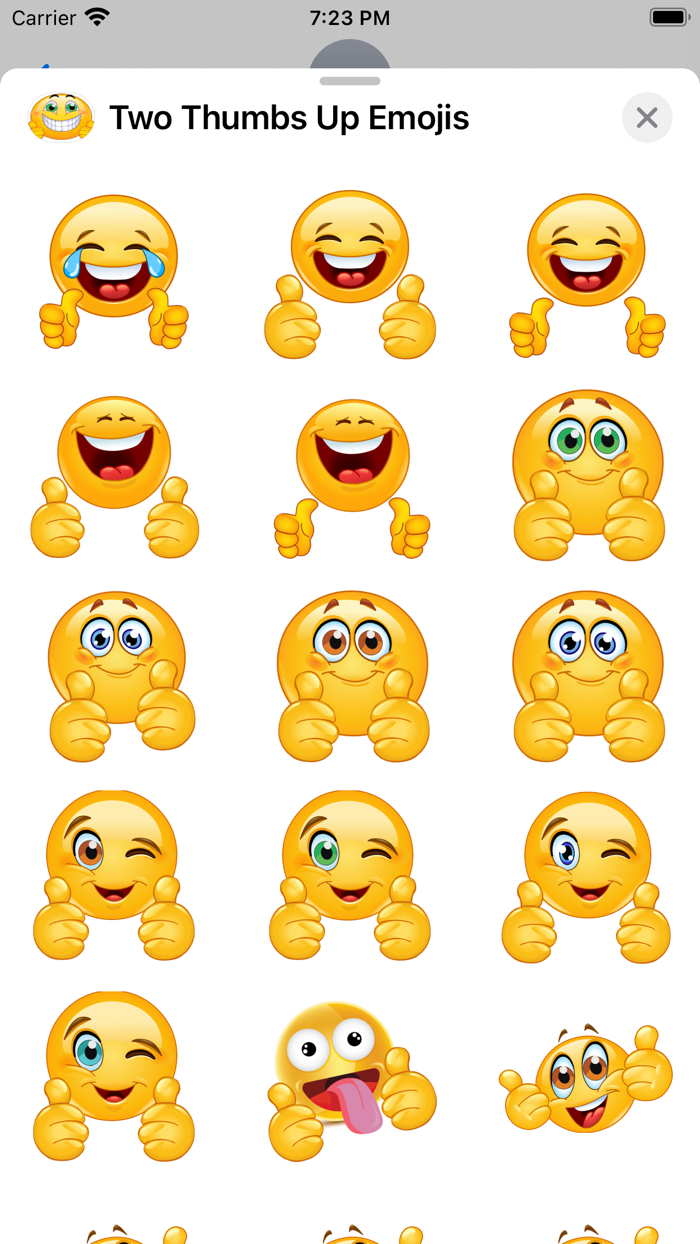 Two Thumbs Up Emojis