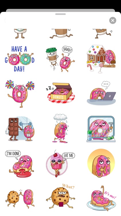 Cute Donut And Friends Sticker screenshot-3