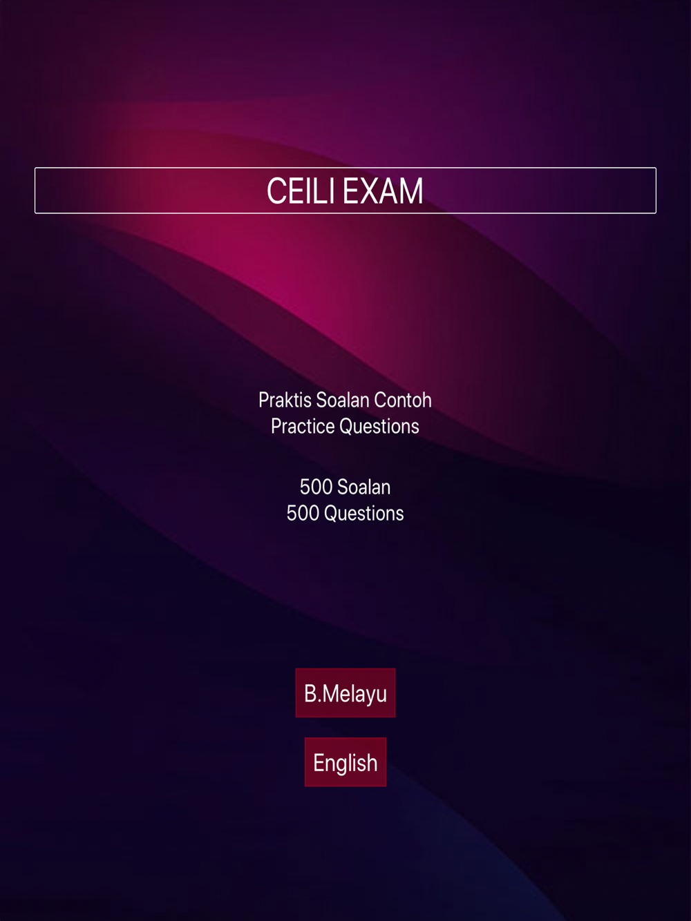 Ceili Exam Bmelayu English For Iphone Download Ceili Exam Bmelayu English For Ios Apktume Com