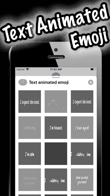 Text animated emoji