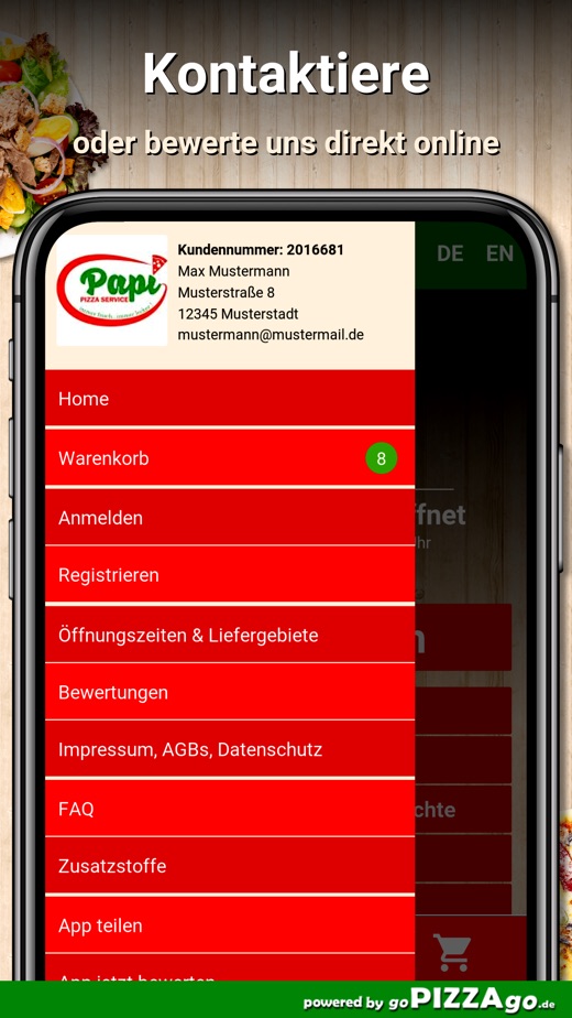 【图】Papi Pizza Service Metzingen(截图3)