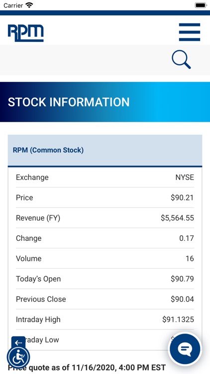 RPM Investor Relations