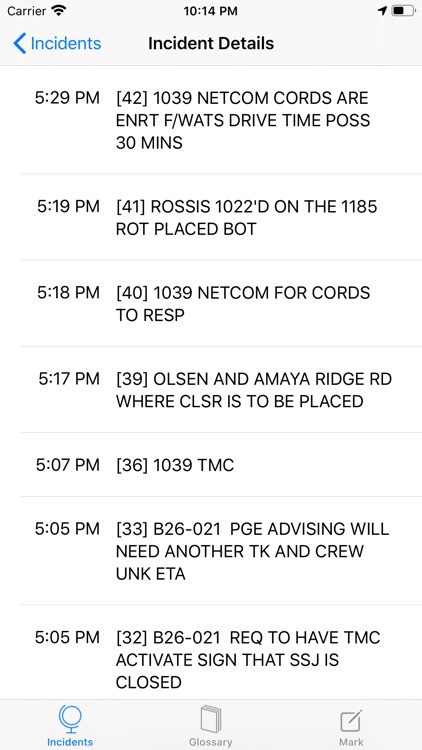 CHP Incidents