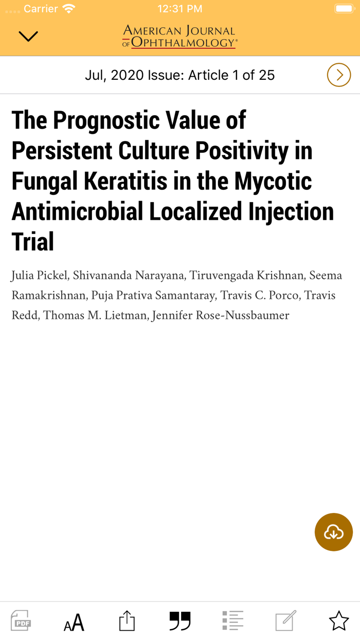 Am J Ophthalmology AJO