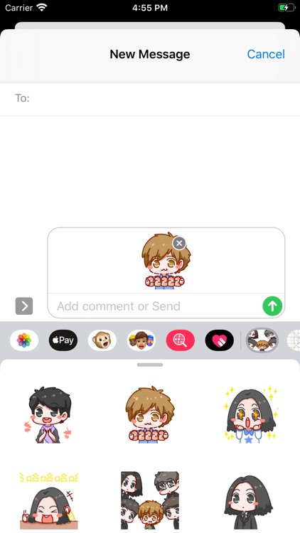 Five Cute Boy Sticker