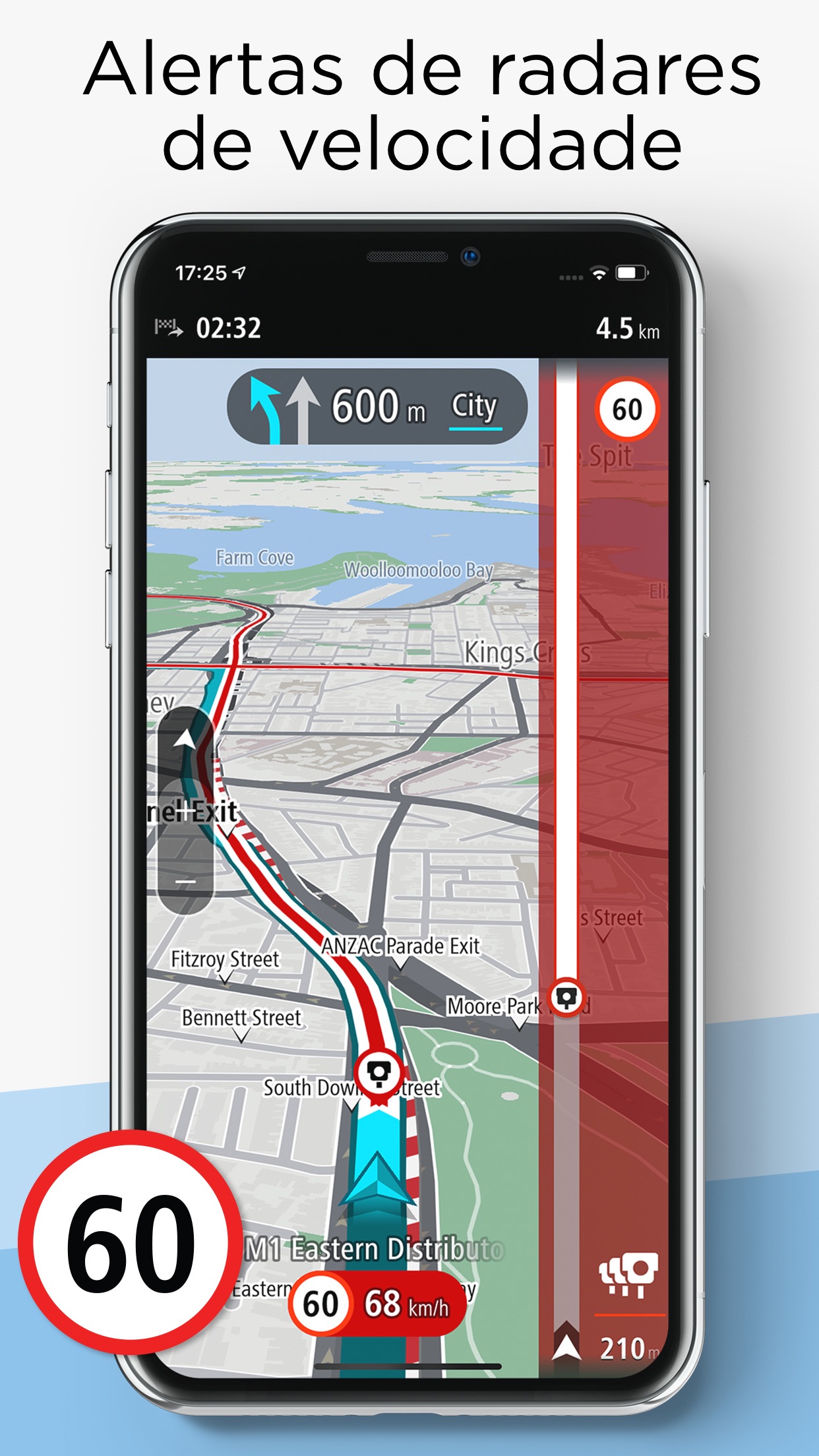 Screenshot do app TomTom GO Navigation