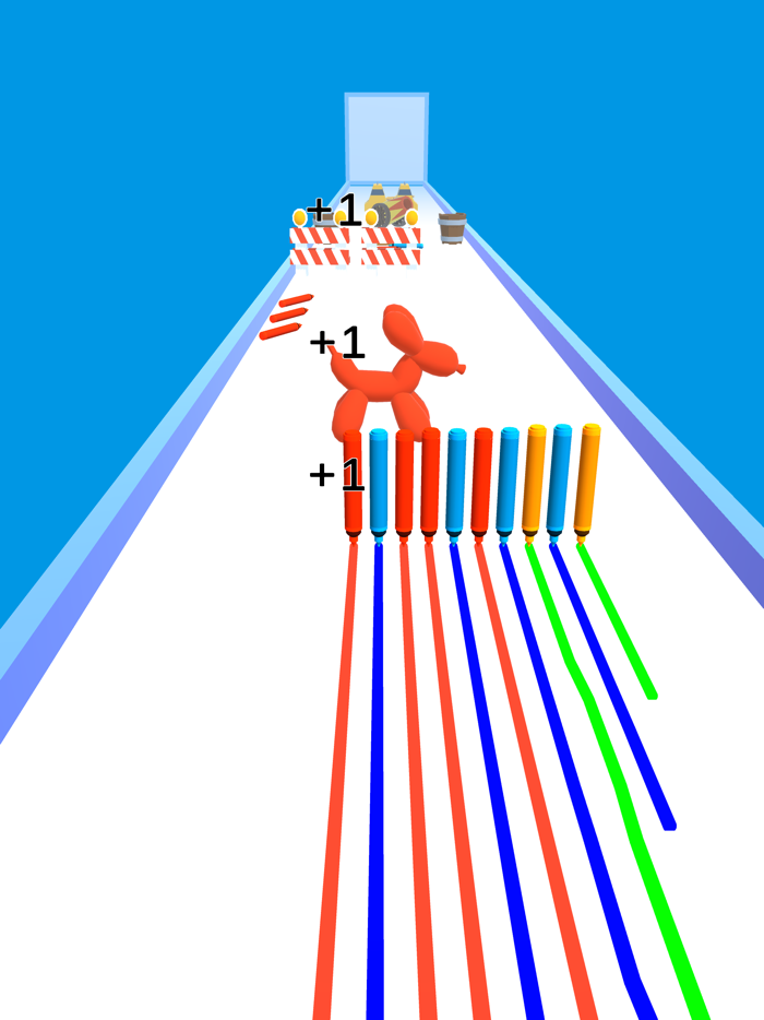 Color Runner 3D - Pencil Roll