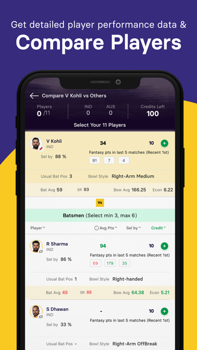 Gamezy - Fantasy Cricket App screenshot 2