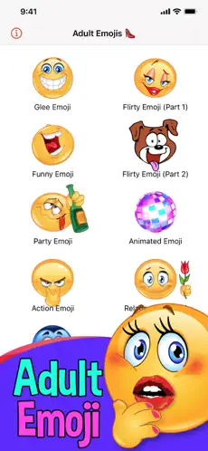Screenshot 1 Adult Emojis and GIFs iphone