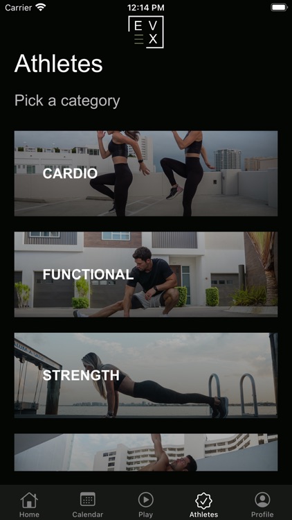 EVEX - Fitness app