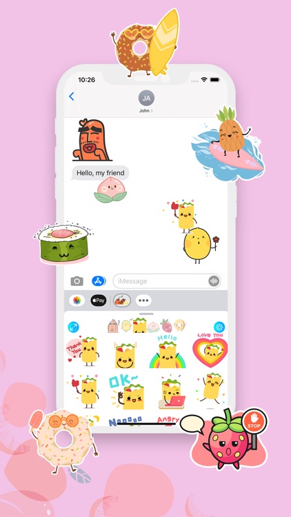 Sausage and Friend Stickers screenshot-6