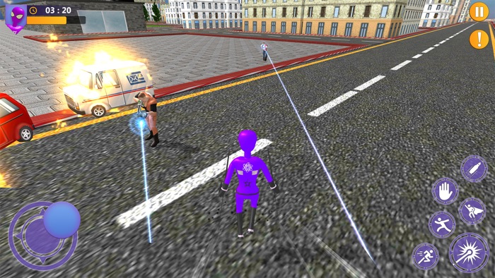 Stickman Fight Rope Hero Game