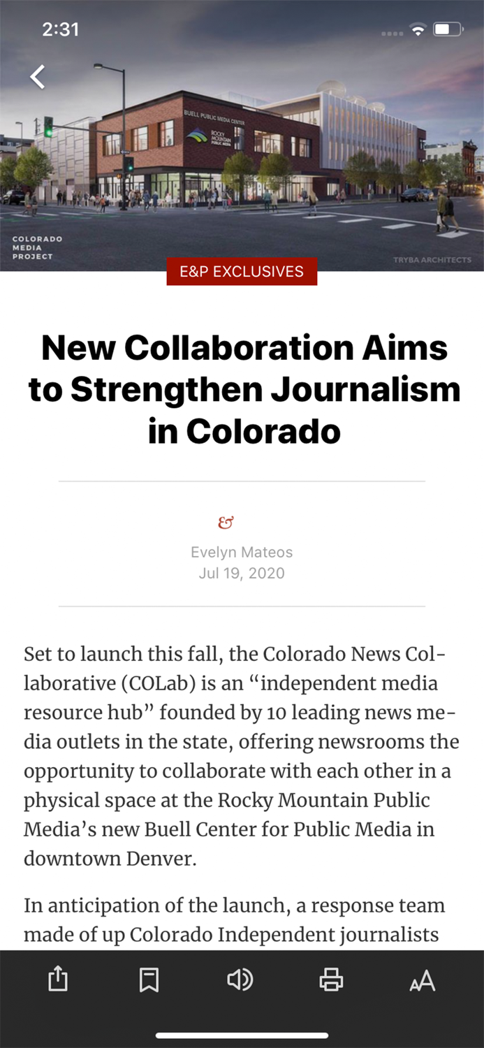 Editor and Publisher Magazine